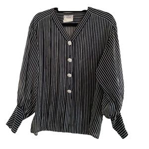 Vintage Yves Saint Laurent Striped Blouse